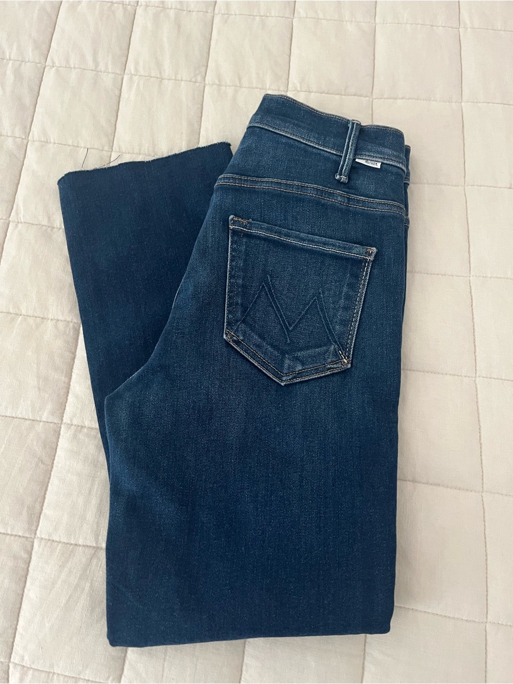 Mother jeans Women's Dark Blue High-Rise Flare Jeans - Picture 9 of 12